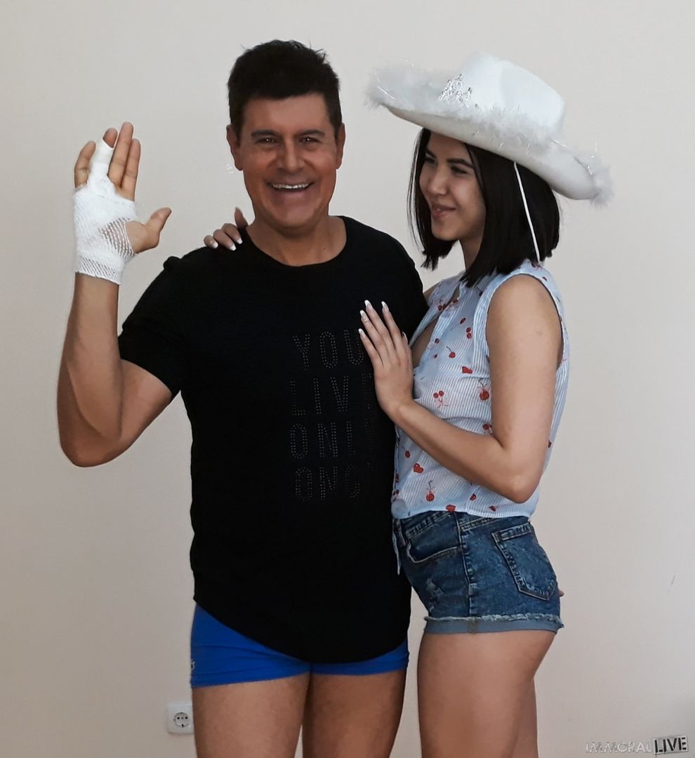 Asian with an Apple Bottom Nurses a Older Guy Back to Health