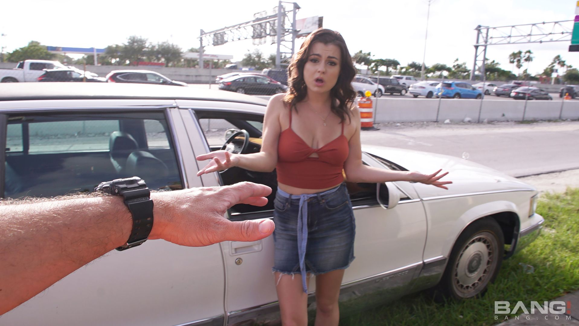 Samantha Gets Her Car Repaired In Exchange For A Mechanic Suck And Fuck