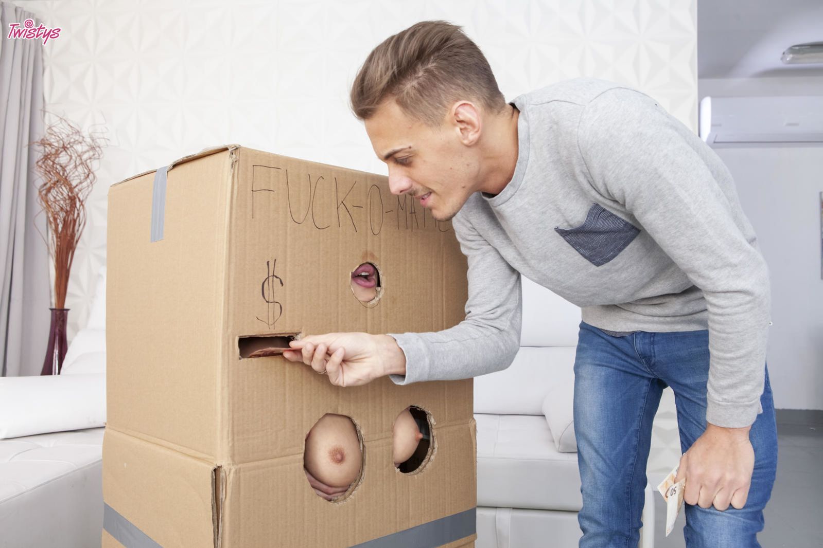 Makeshift Cardboard Gloryhole