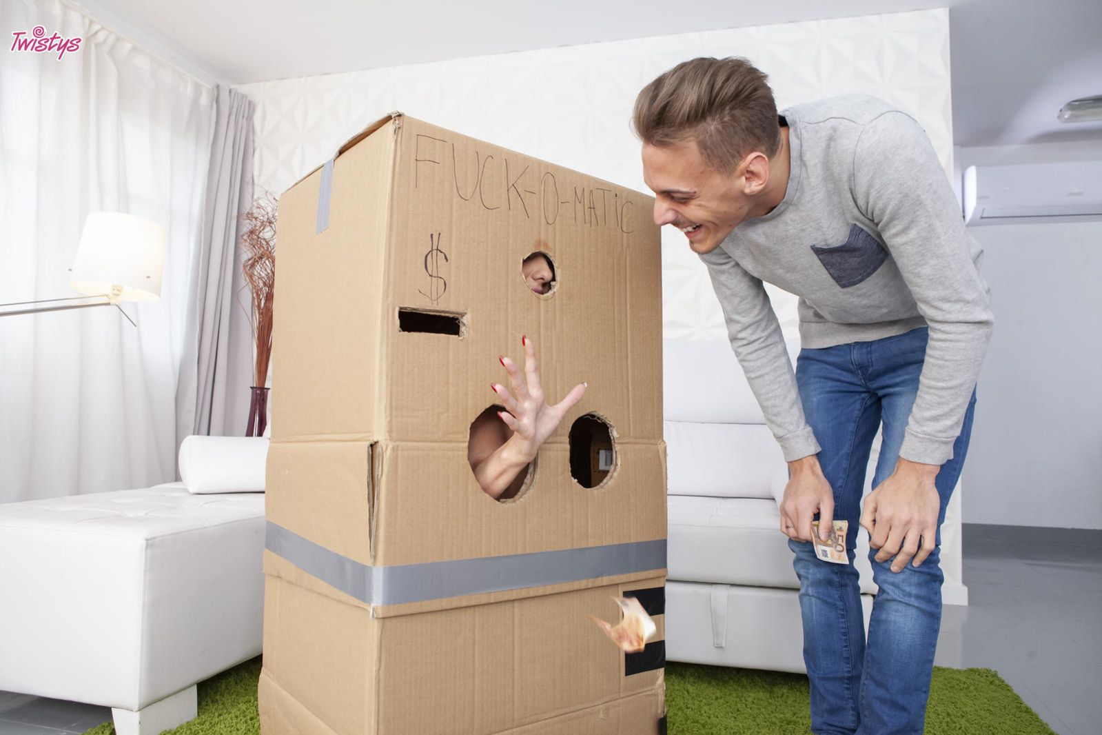 Makeshift Cardboard Gloryhole