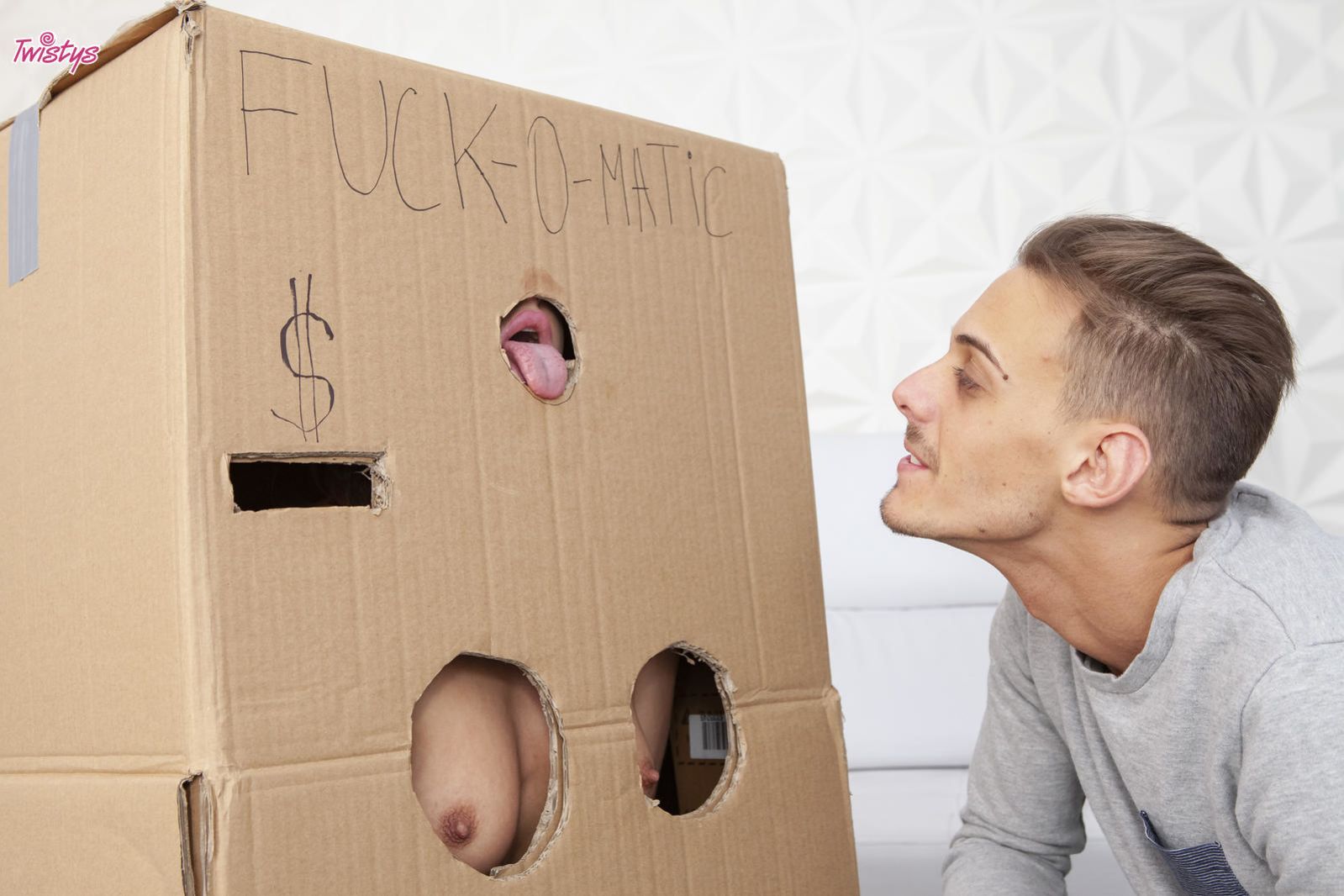 Makeshift Cardboard Gloryhole