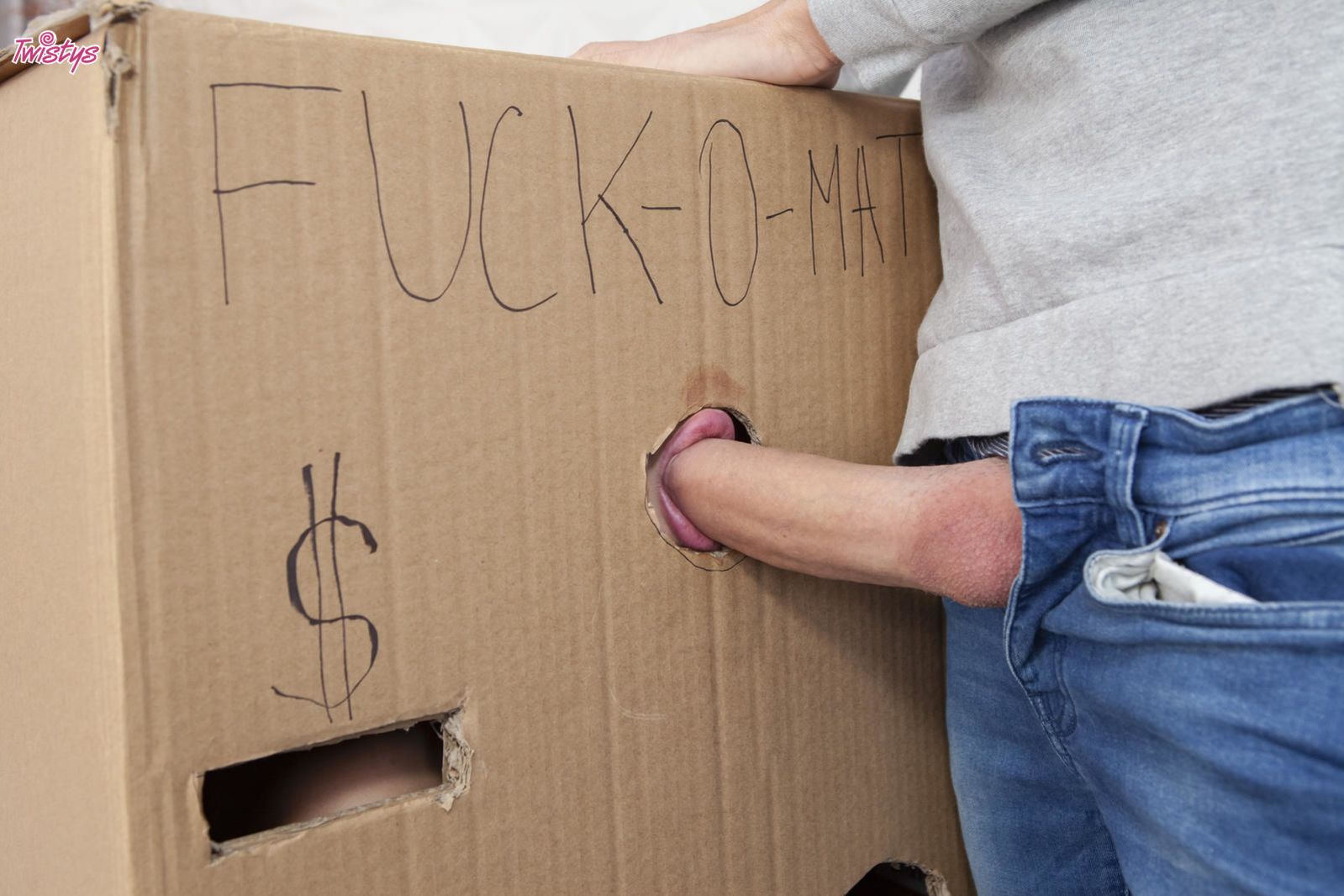 Makeshift Cardboard Gloryhole