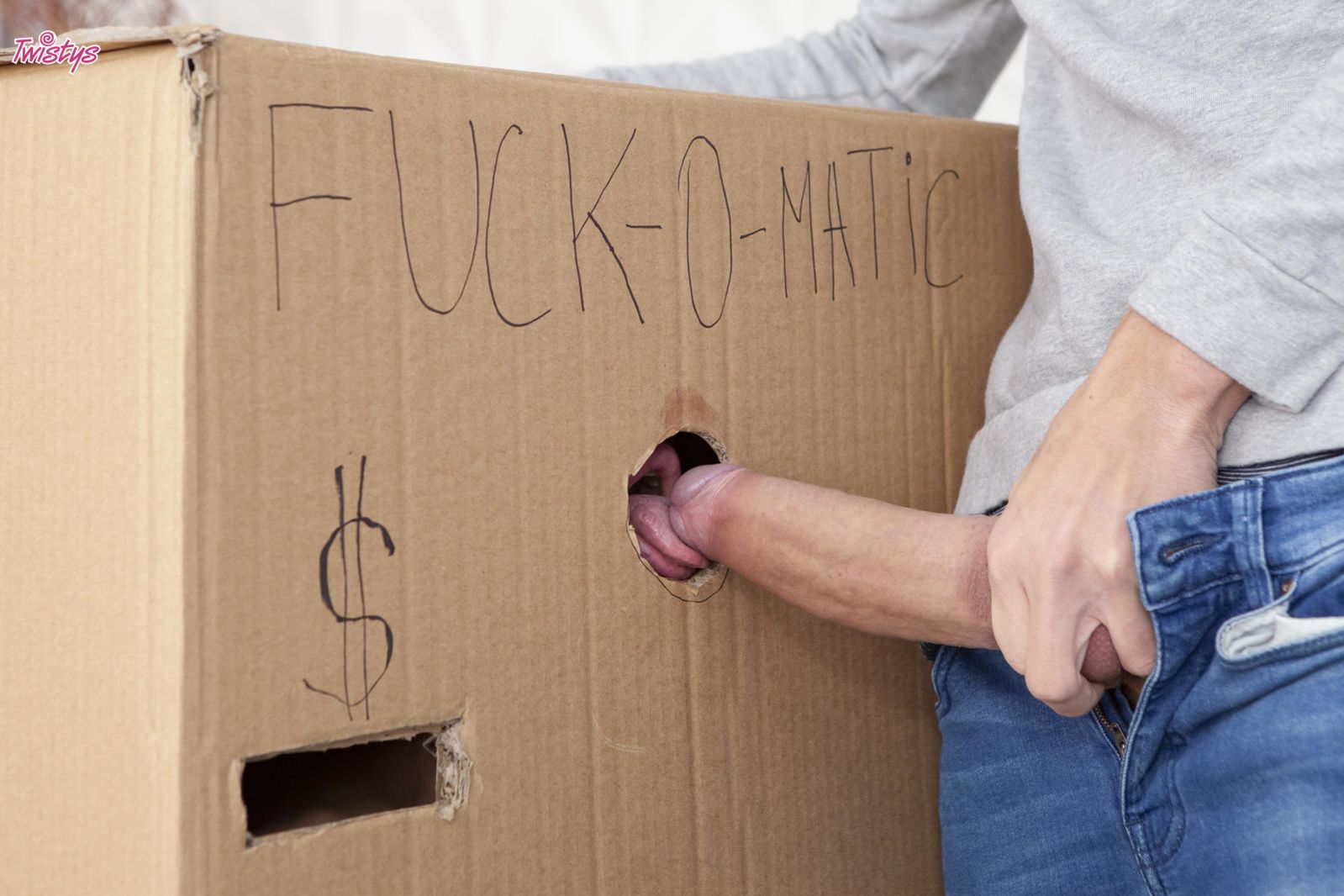 Makeshift Cardboard Gloryhole