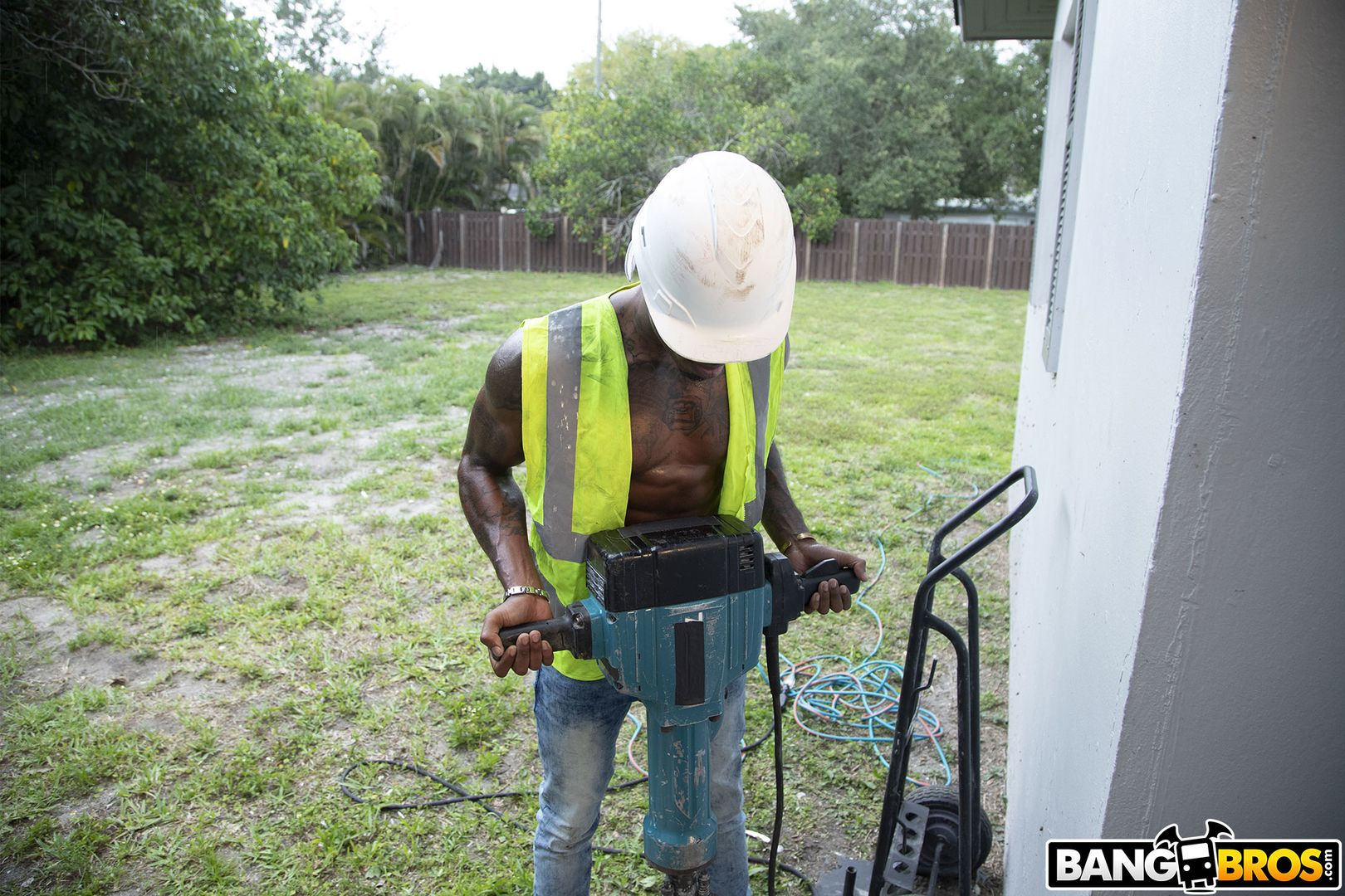 Rose Monroe Bangs Construction Worker