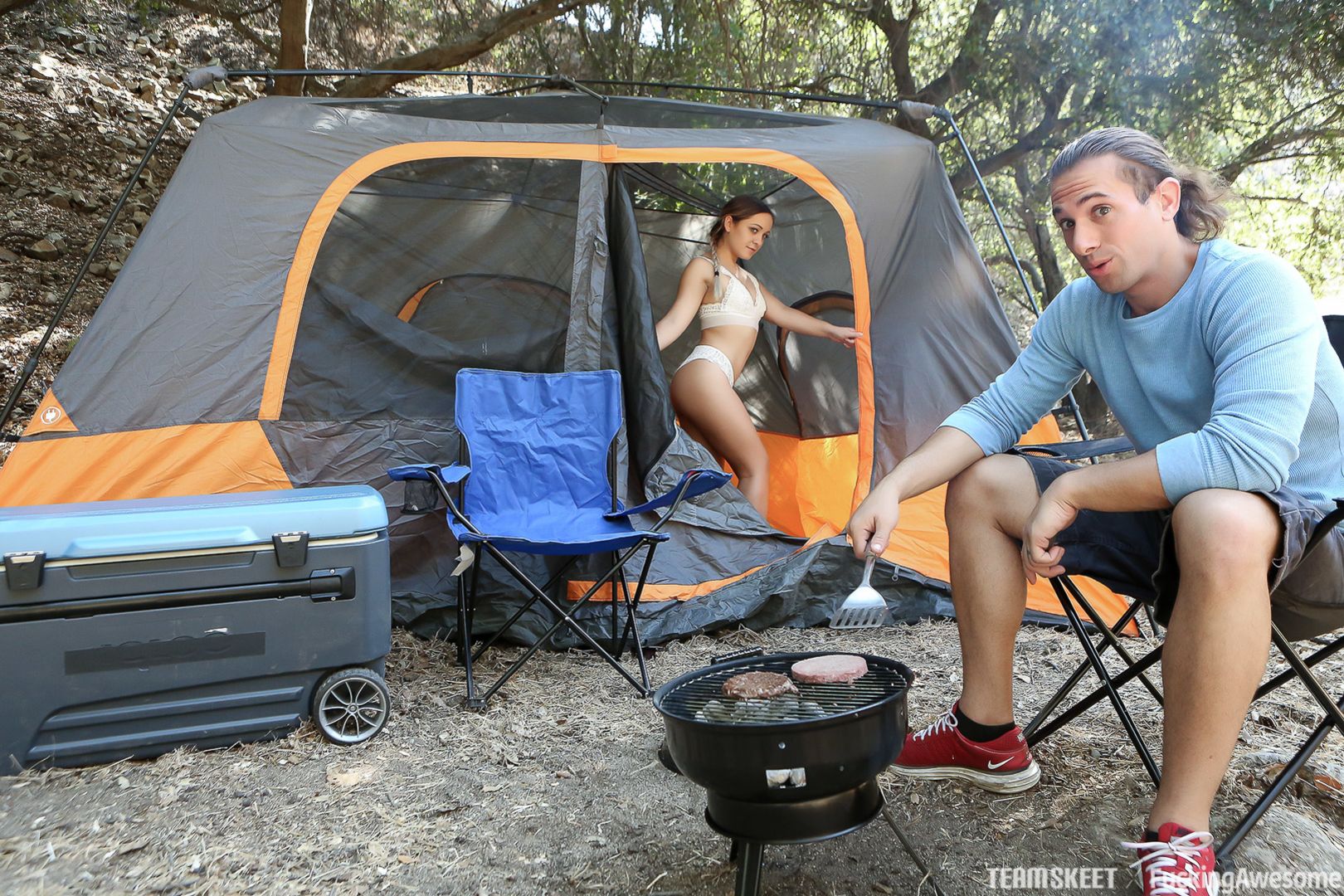 Dirty Outdoor Sex At The Campsite
