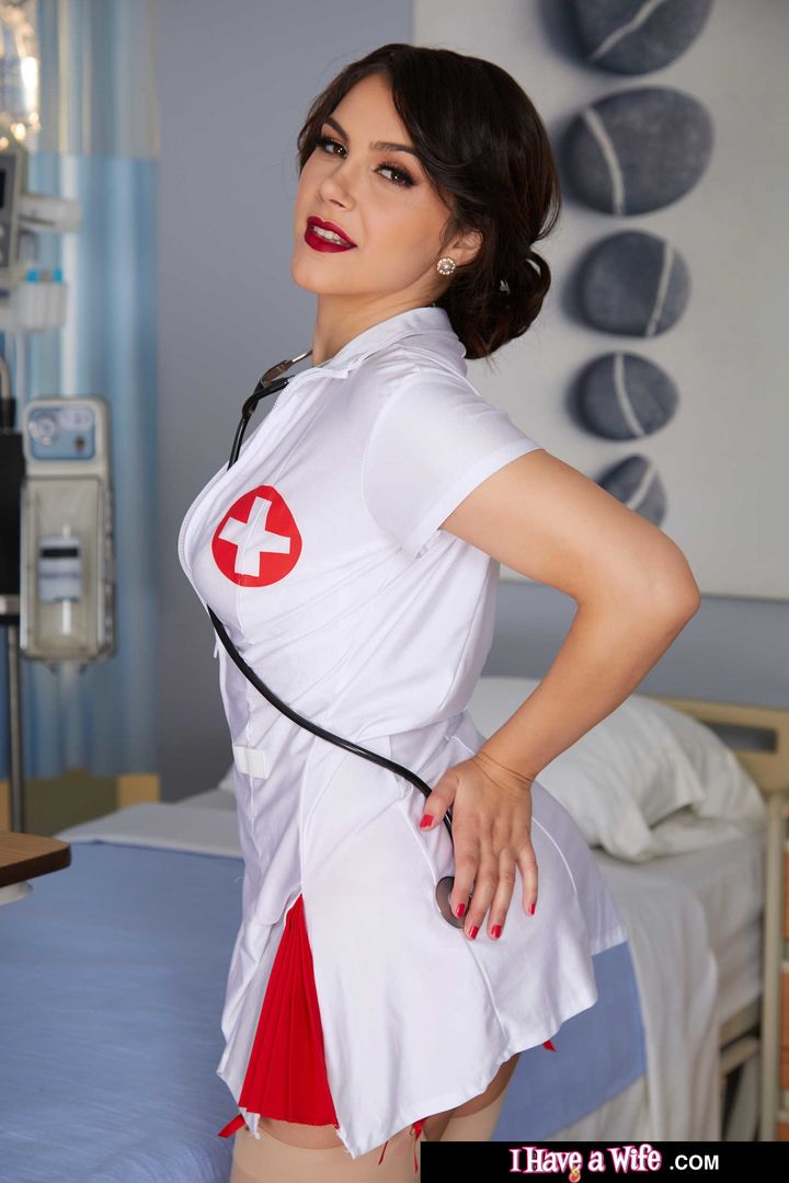 Nurse Valentina takes extra care of her patient
