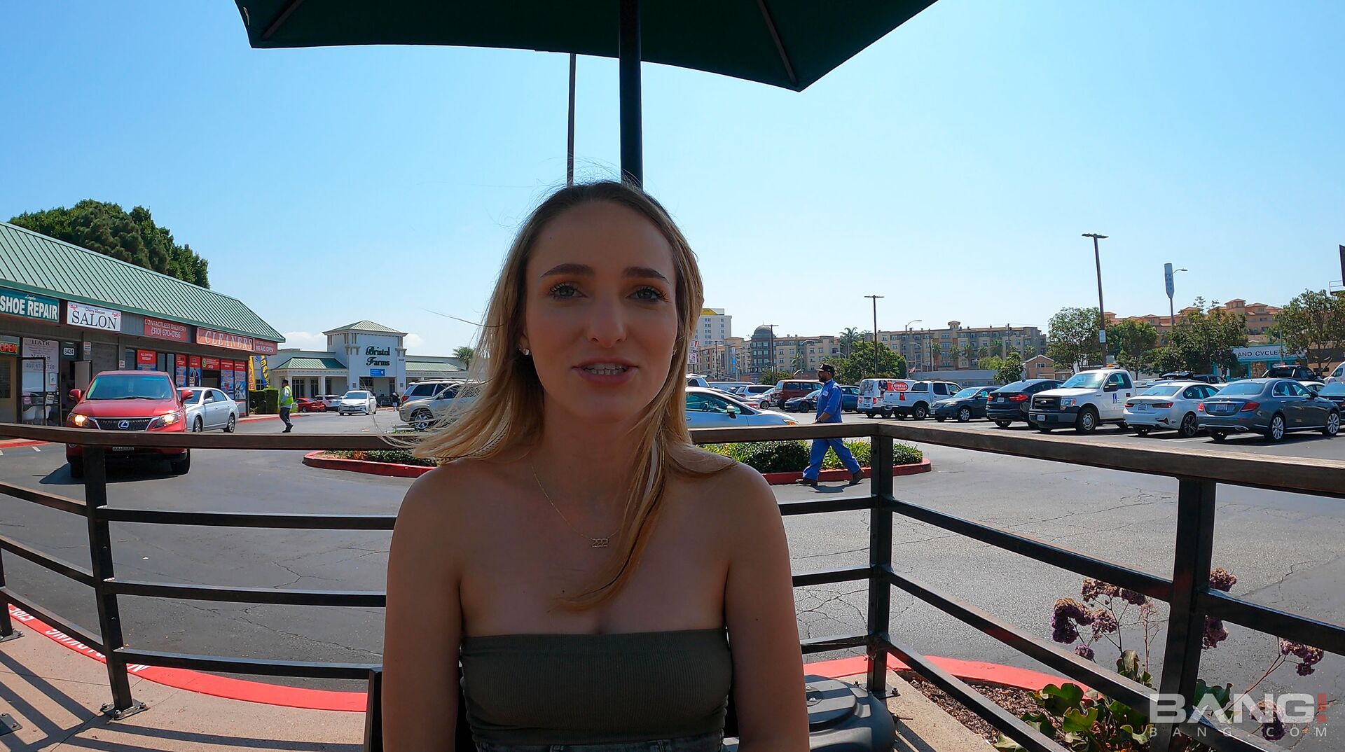 Teen Athena Fleurs Sucks In Public And Gets Her Perfect Tits Covered In Cum