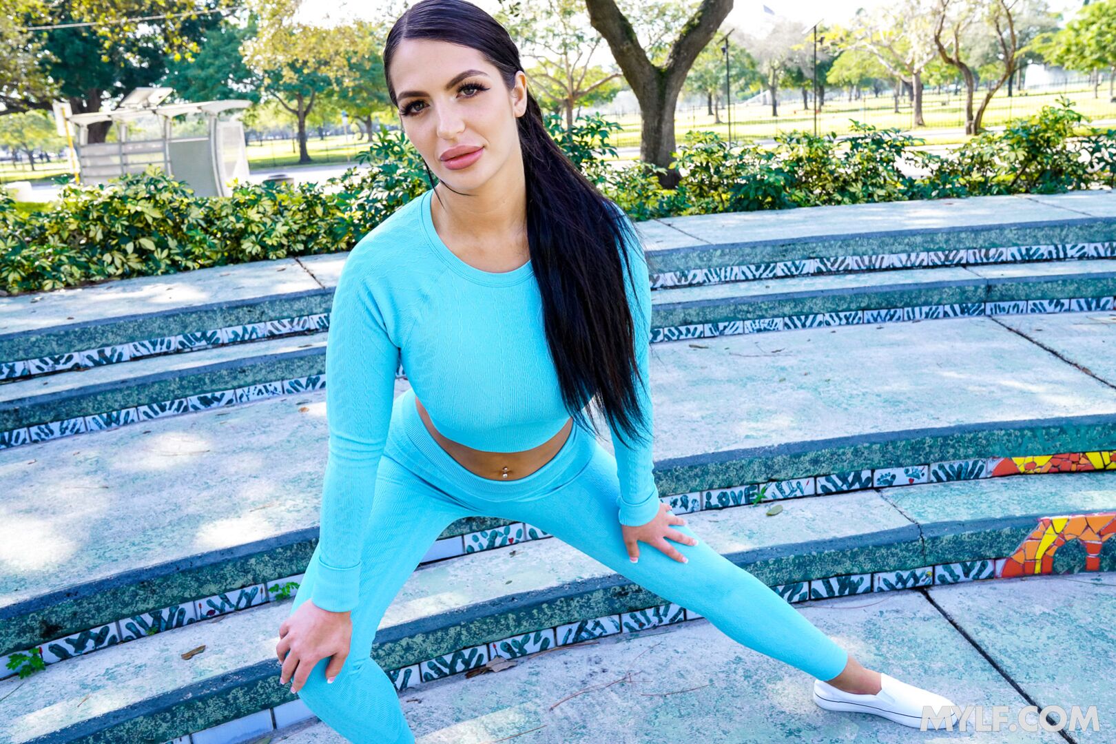 Stretching Her Deep