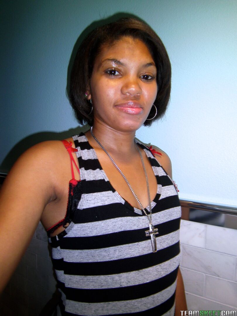 Cum Guzzling Ebony Teen