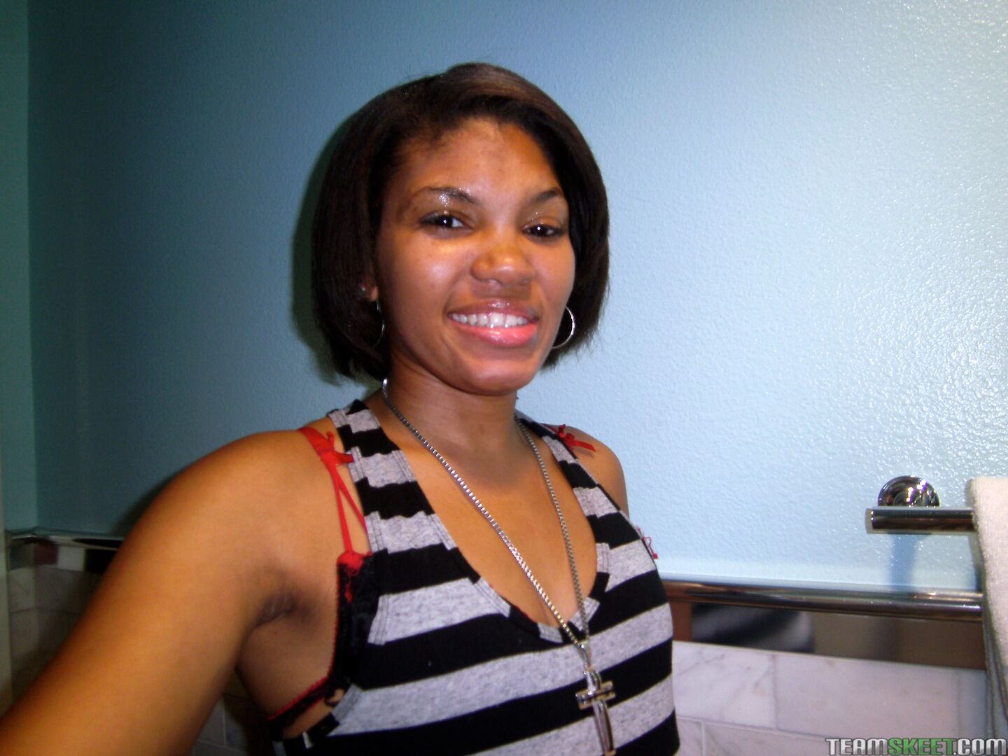 Cum Guzzling Ebony Teen