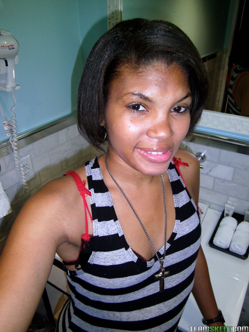 Cum Guzzling Ebony Teen
