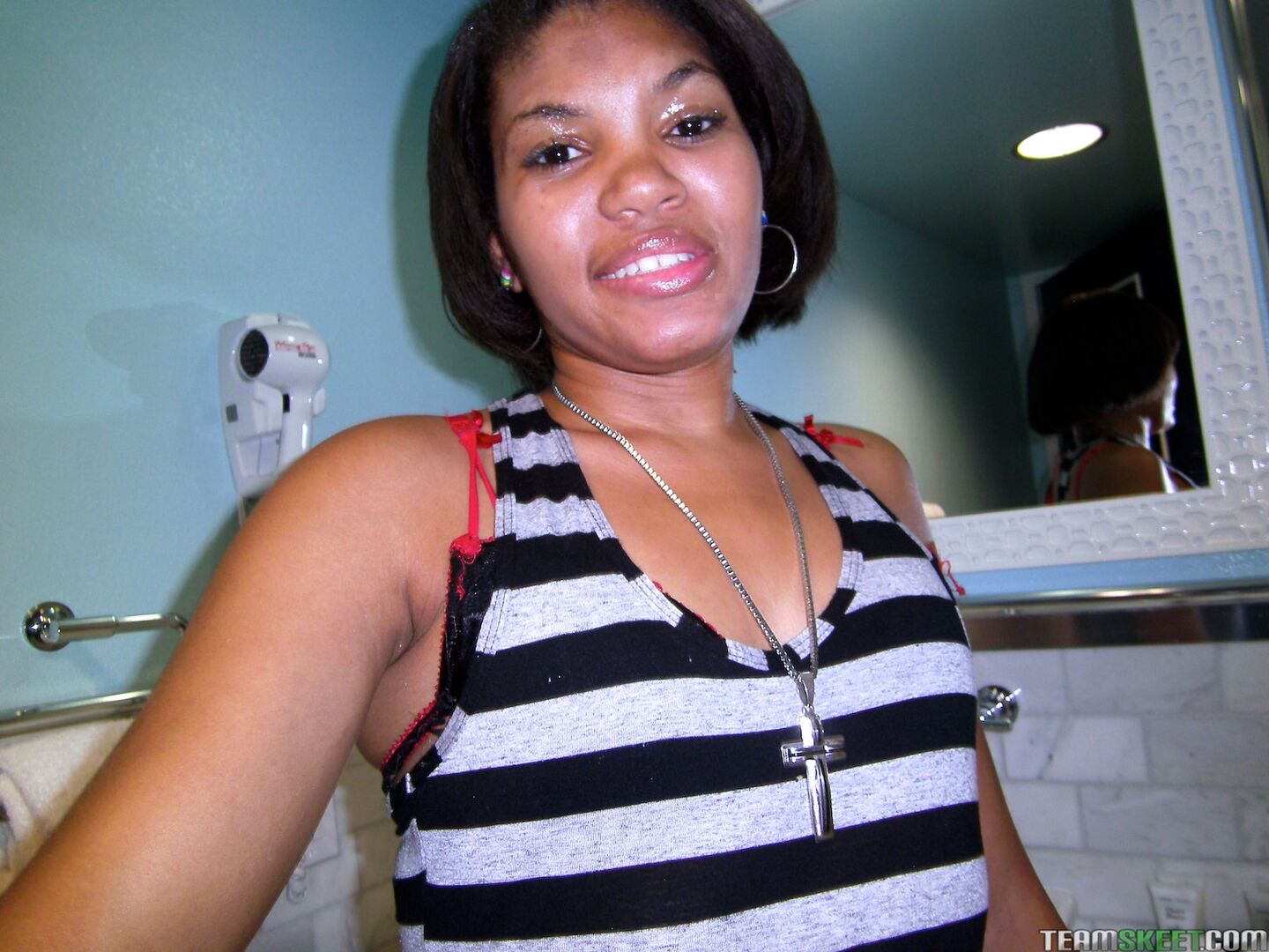 Cum Guzzling Ebony Teen