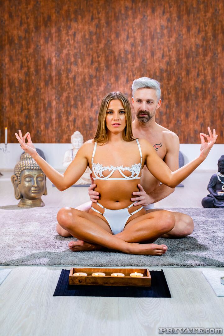 Eveline Dellai Opens Her Chakras and Legs