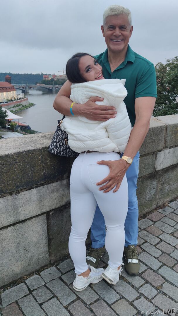 Big Booty Italian Cutie Watering in the Rain! - Part 2