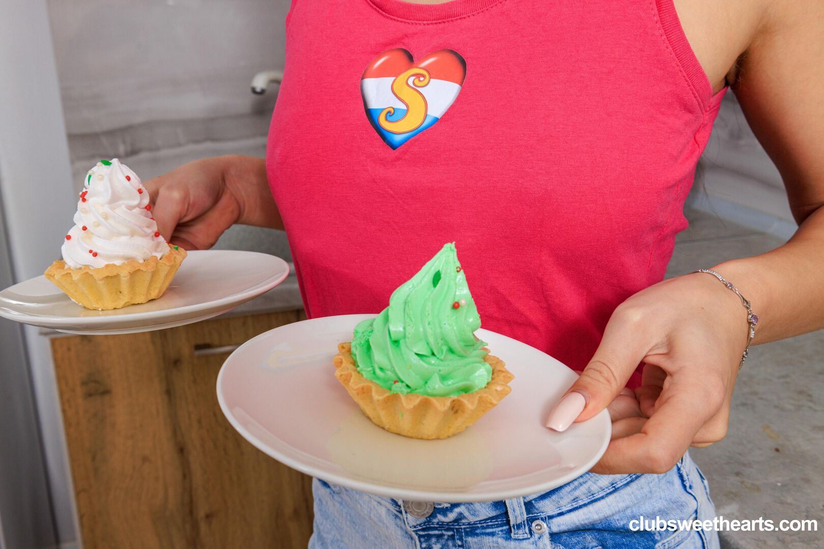Lesbians eating cupcakes for breakfast