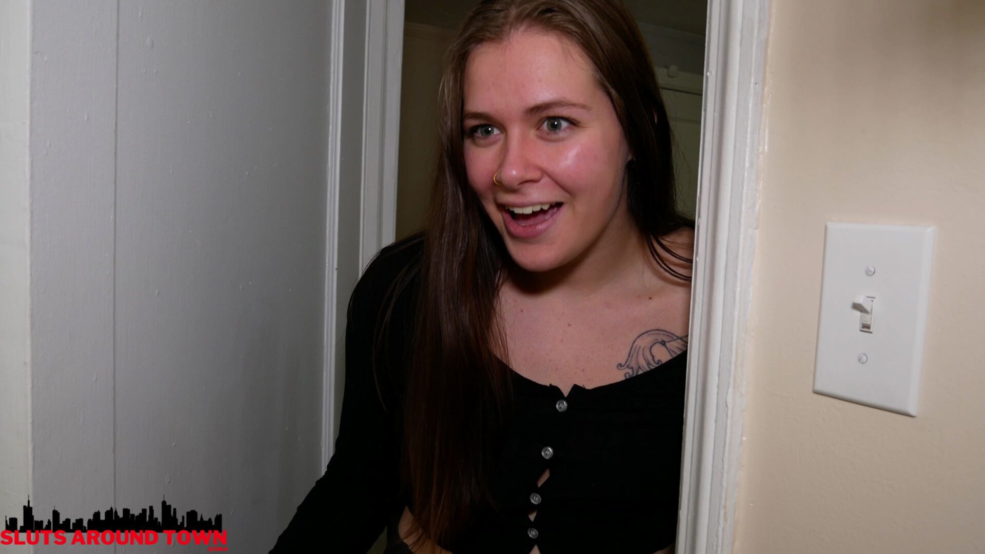 Stepsister Catches Him Jerking His Meat