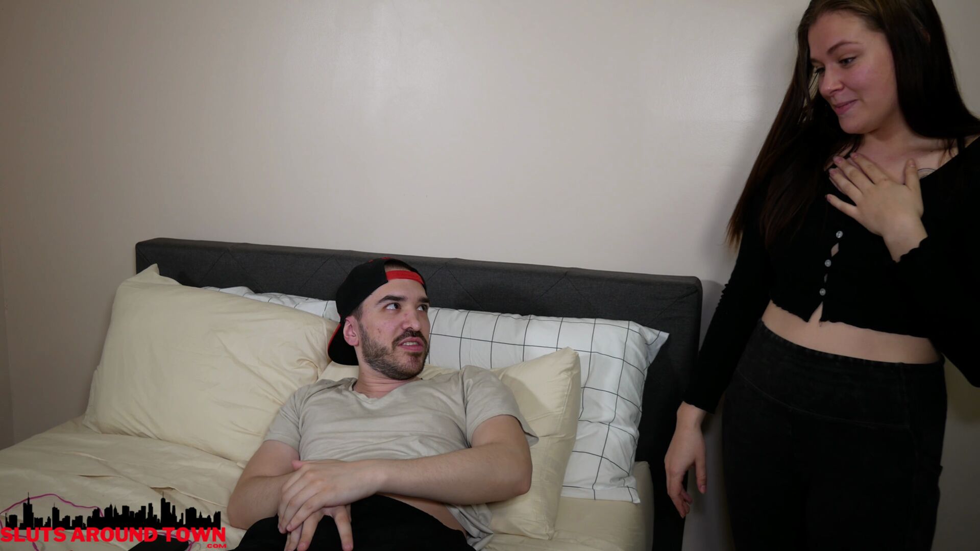 Stepsister Catches Him Jerking His Meat