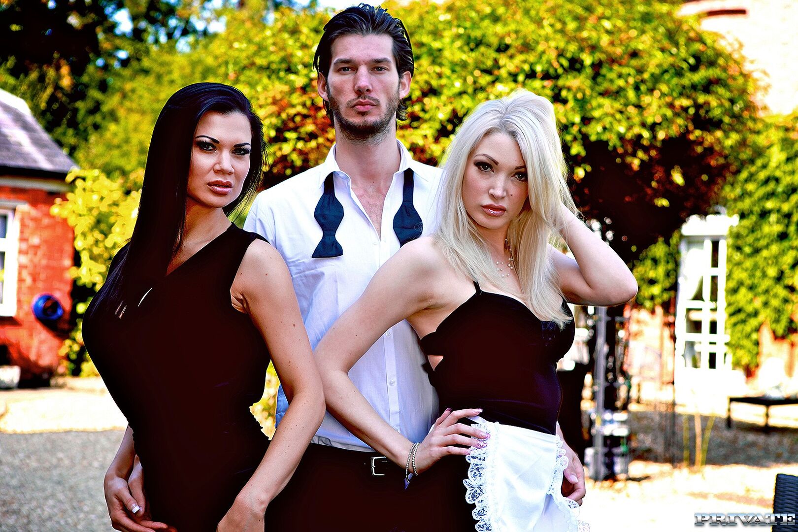 Jasmine Jae & Slutty Maid Tamara Grace Get Off in a Hot Threeway