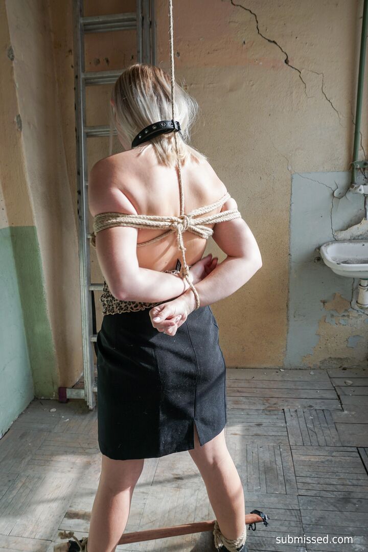 Kirsty Waterfall in bondage