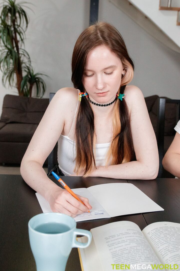Hard sex after doing homework