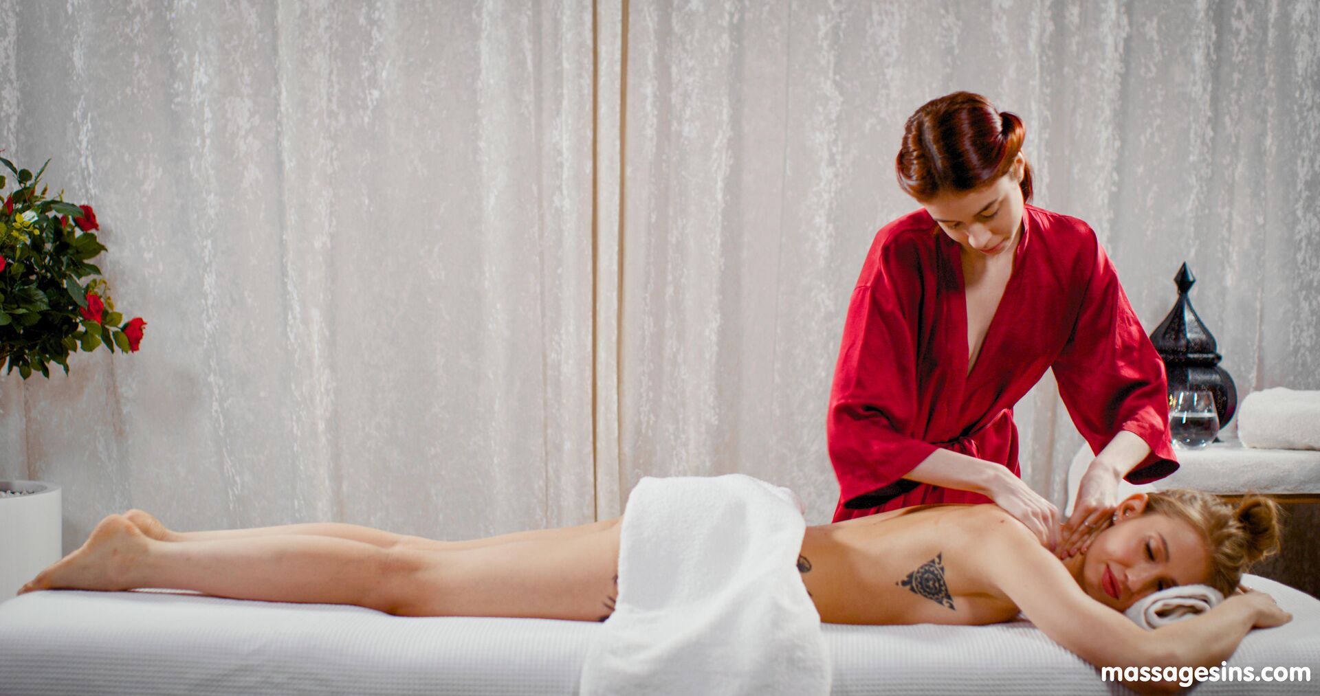 Happy ending lesbian massages