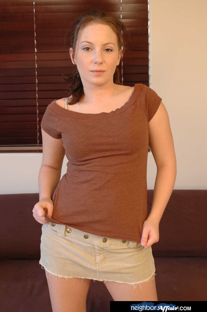 Cute and petite Christie Lee takes her neighbor's cock in all of her wet holes