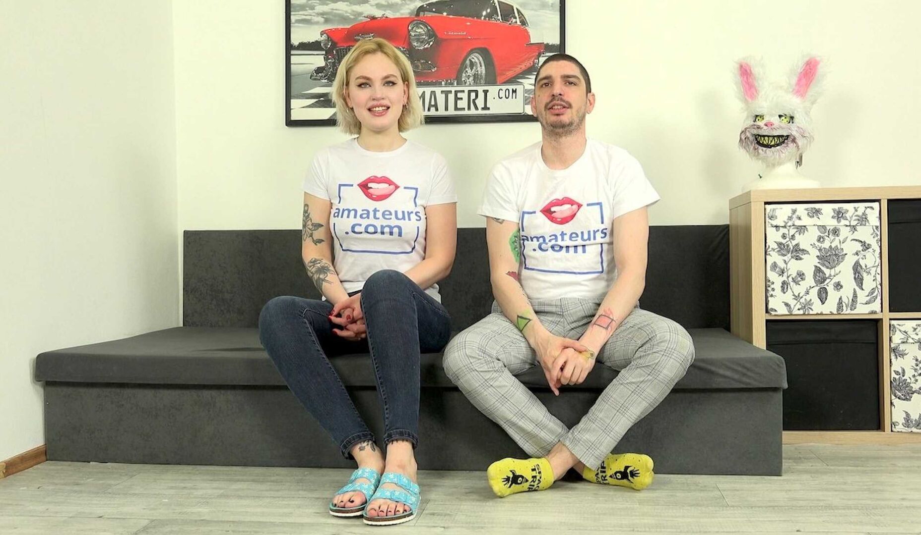 He met a horny blonde Greta Foss at a swingers party