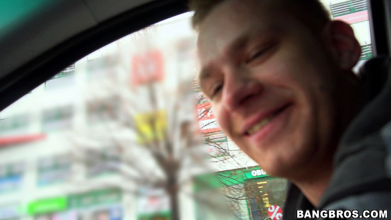 Hot blonde slut fucks in public
