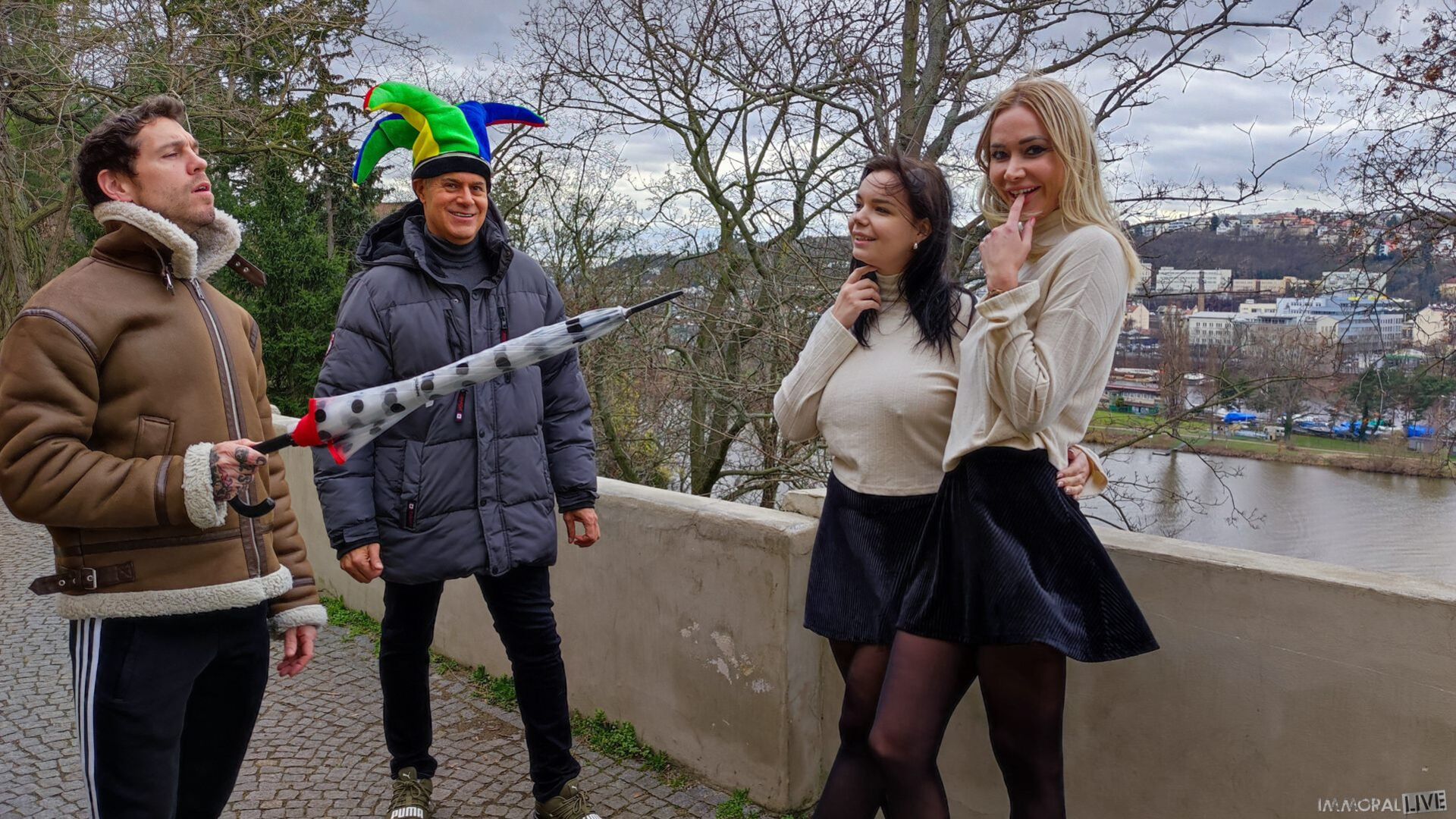 Misfits Pick up Busty MILFs Sofia Lee & Venera Maxima at the Castle