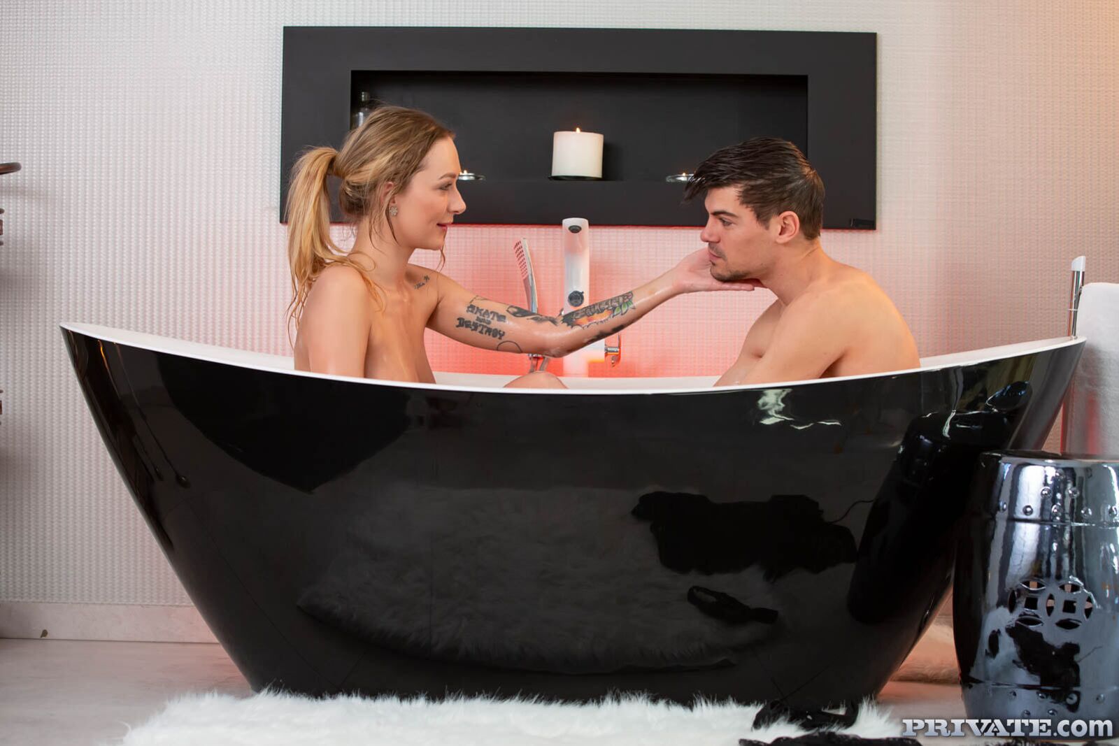Elena Lux Enjoys a Very Hot Bath