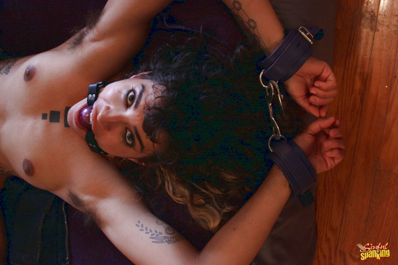 Bianca femdom spanking session