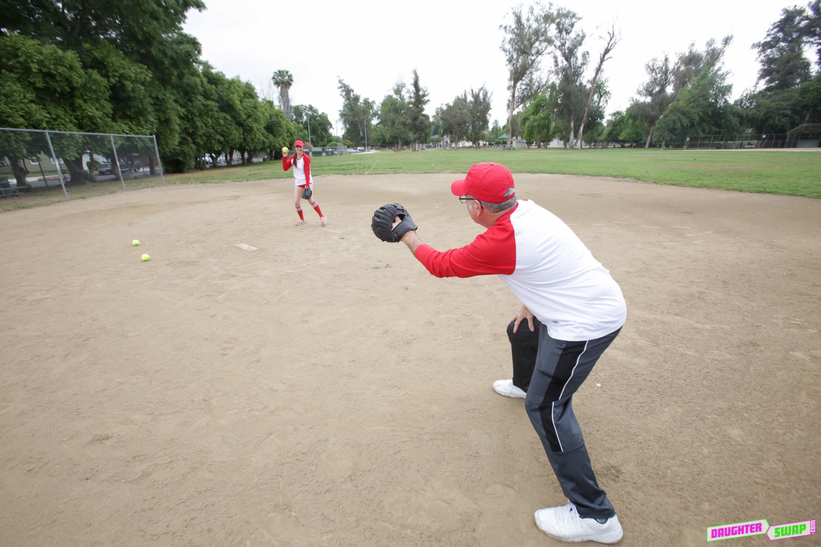 Softball Diamond Daughter Dick Down