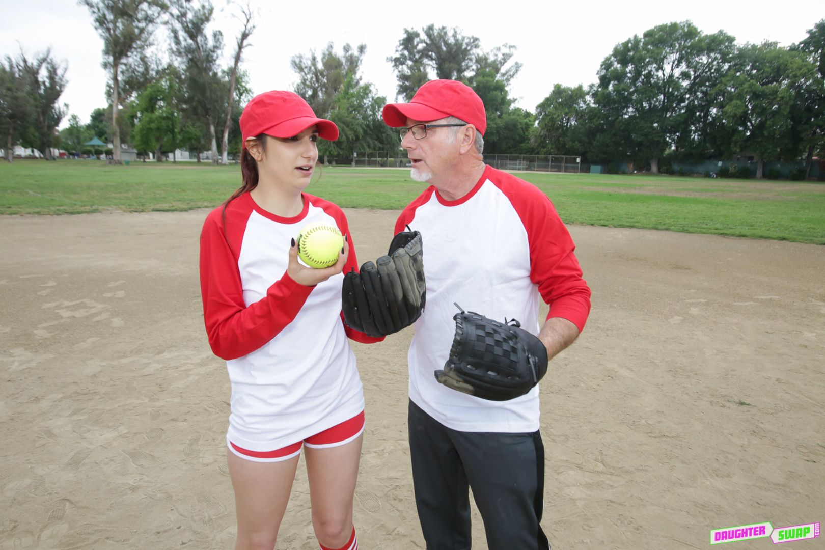 Softball Diamond Daughter Dick Down