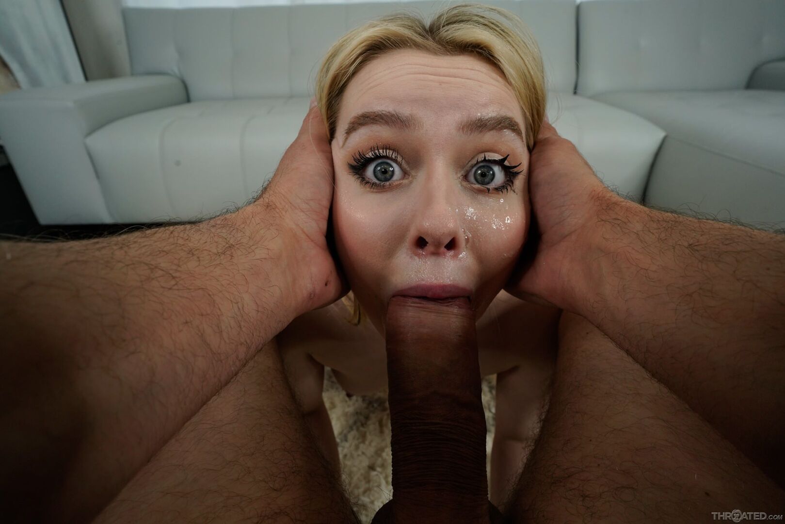 Petite Blonde Vs Huge Cock