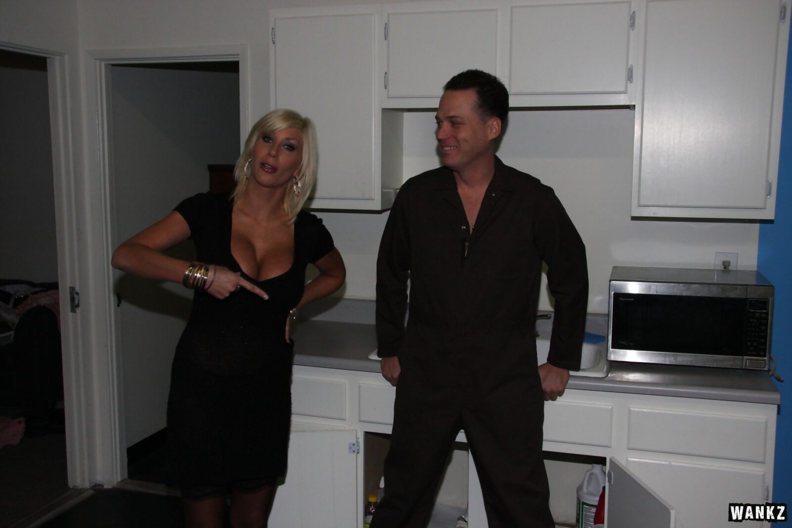 Puma Swede Surprises Joe Blow The Plumber On The Job