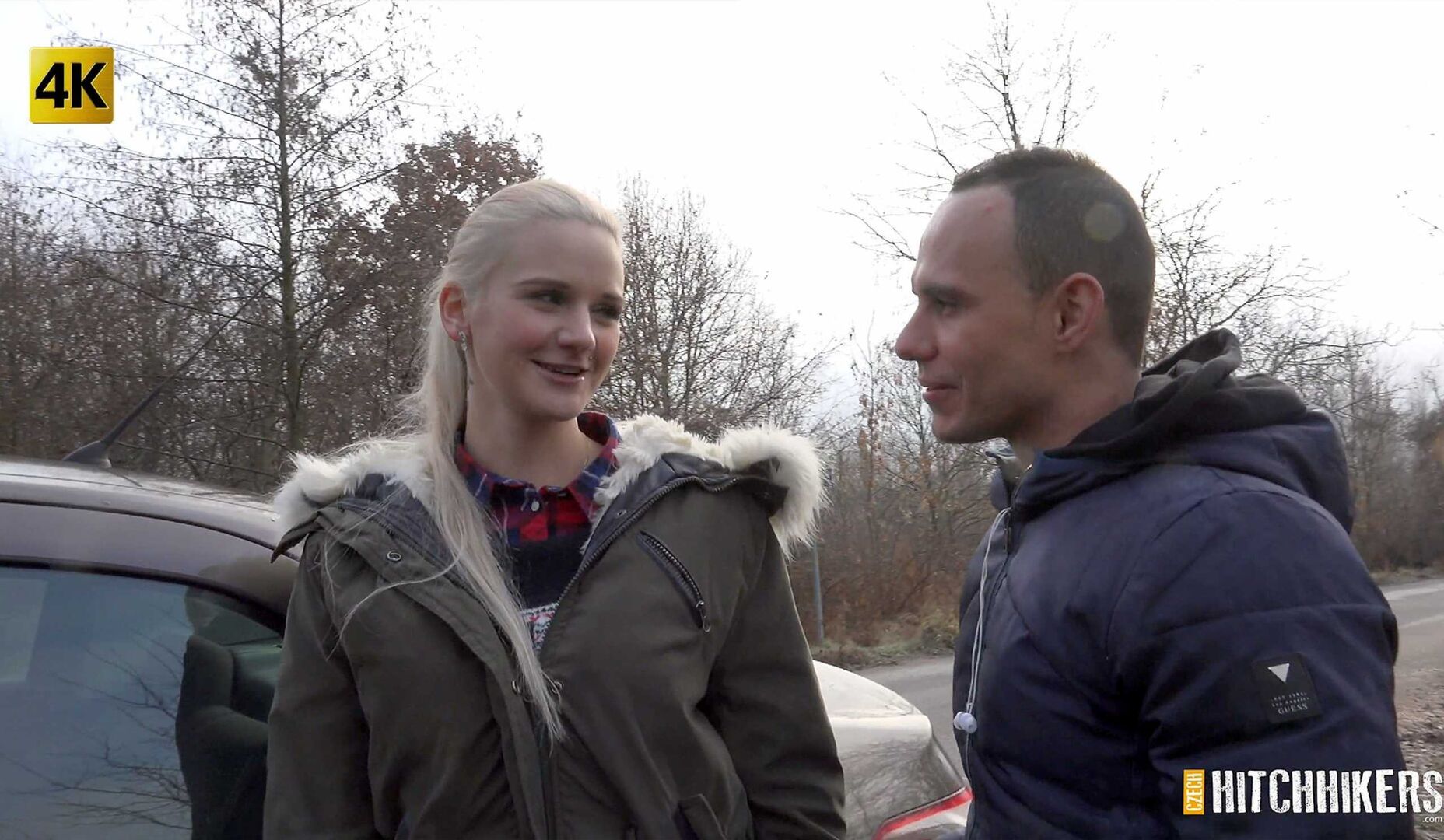 A lot of cum for blonde hitchhiker