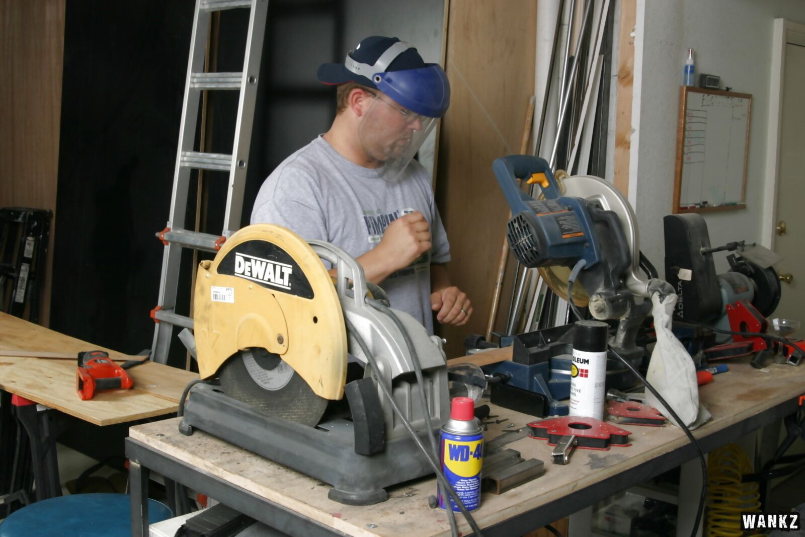 Nerdy Holly Day Pleases Tony In The Workshop