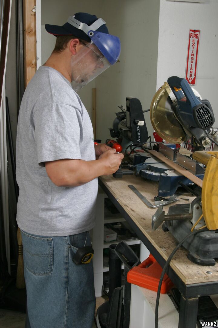 Nerdy Holly Day Pleases Tony In The Workshop