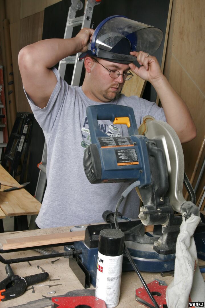 Nerdy Holly Day Pleases Tony In The Workshop