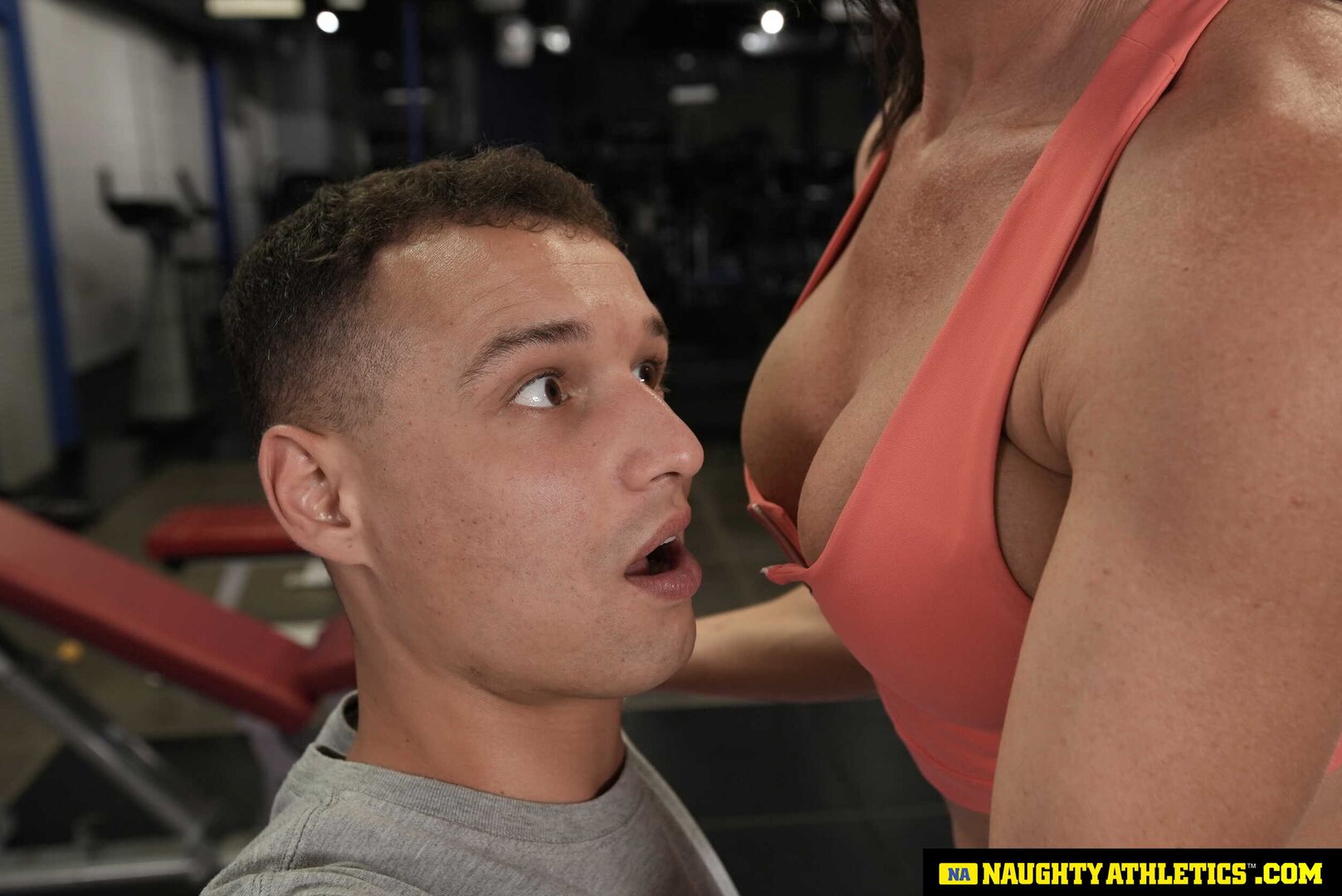 Sexy and fit Riley Jacobs gives one wet workout on a big cock