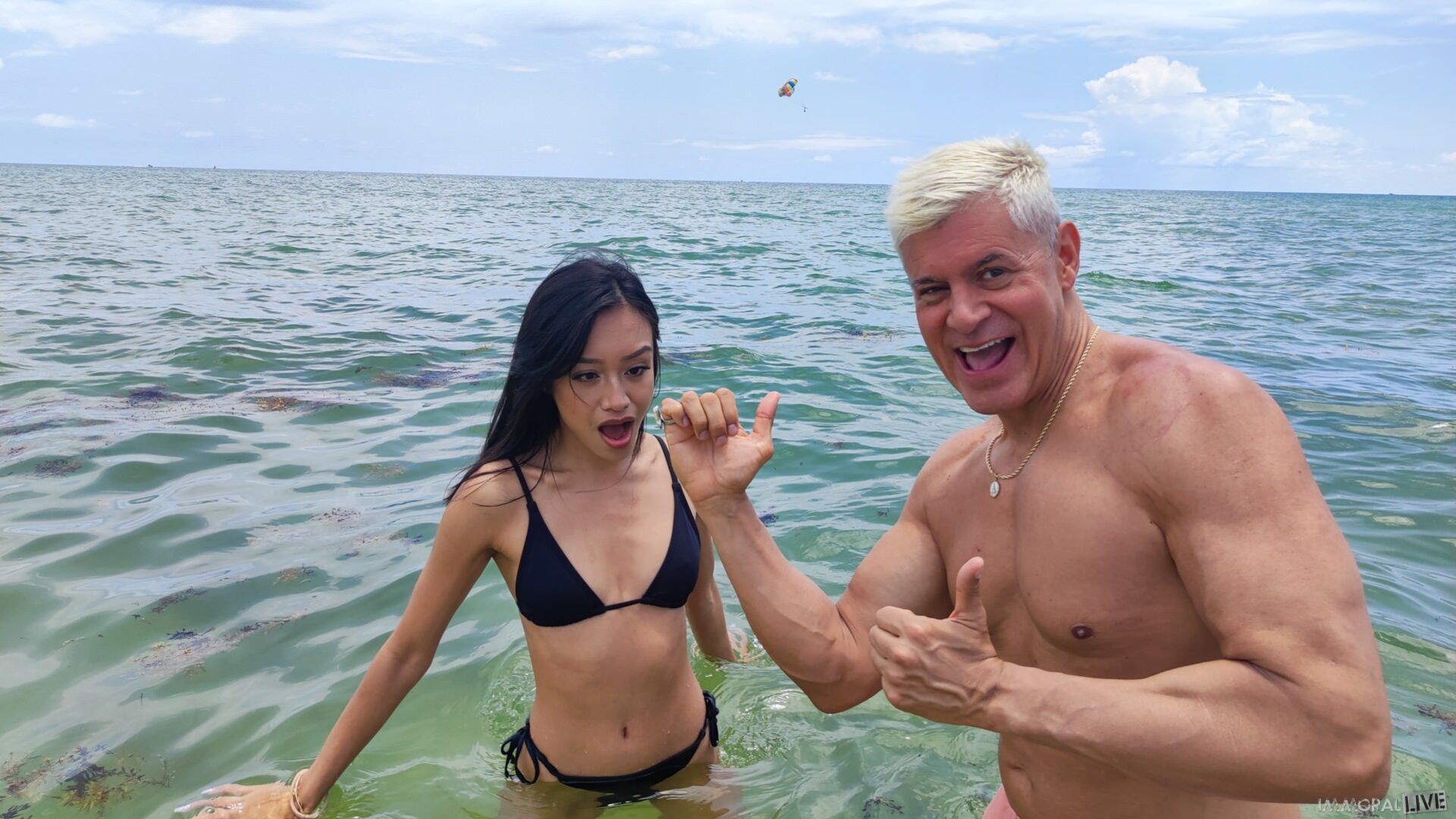 All Mighty Ring Seduces Mature Blonde Gigi Dior & Petite Asian Jade Kimiko