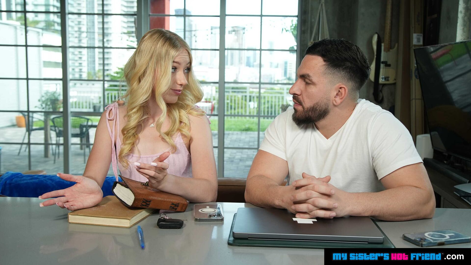 Cute blonde Kallie Taylor gets fucked by her friend's brother