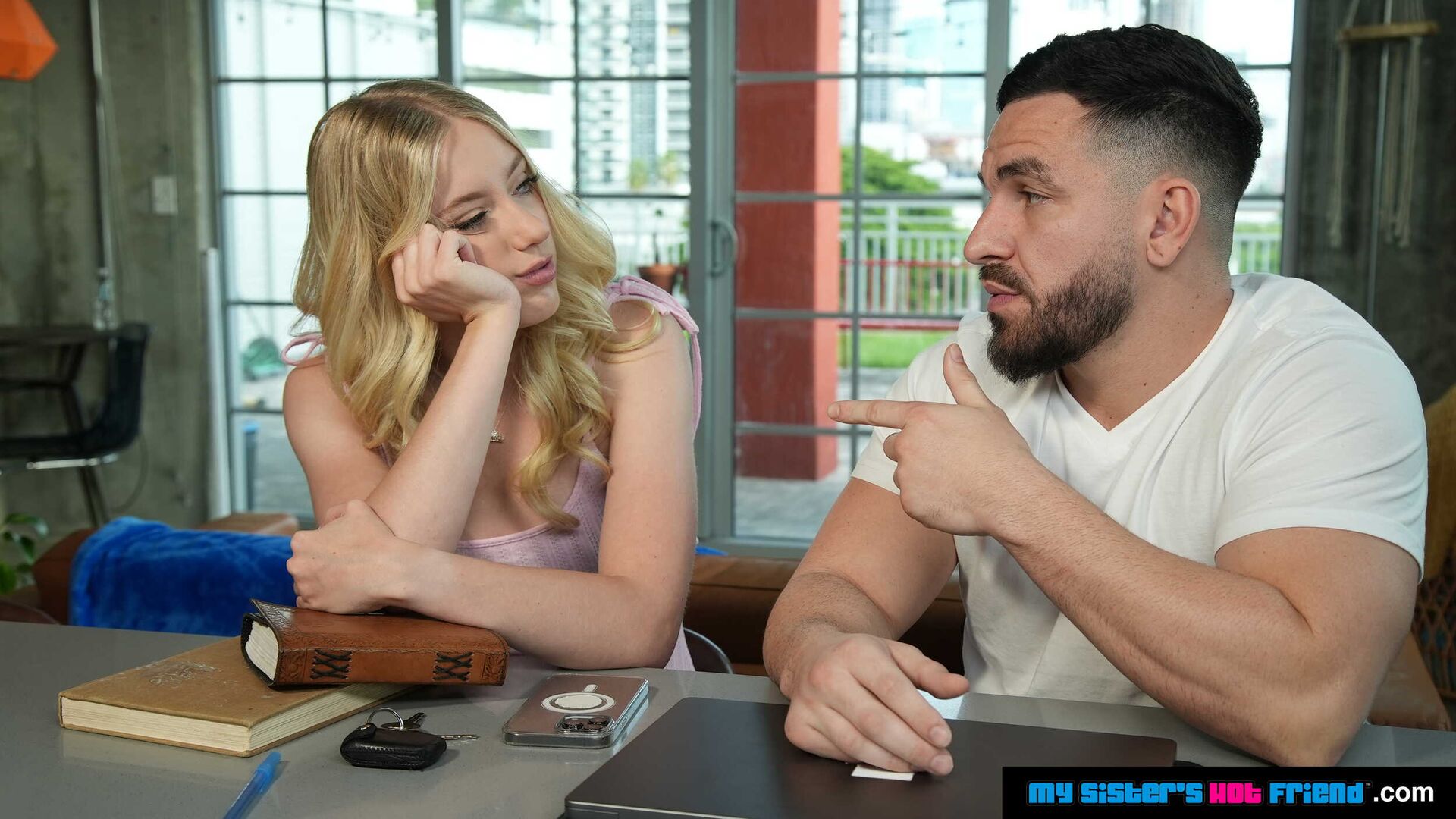 Cute blonde Kallie Taylor gets fucked by her friend's brother
