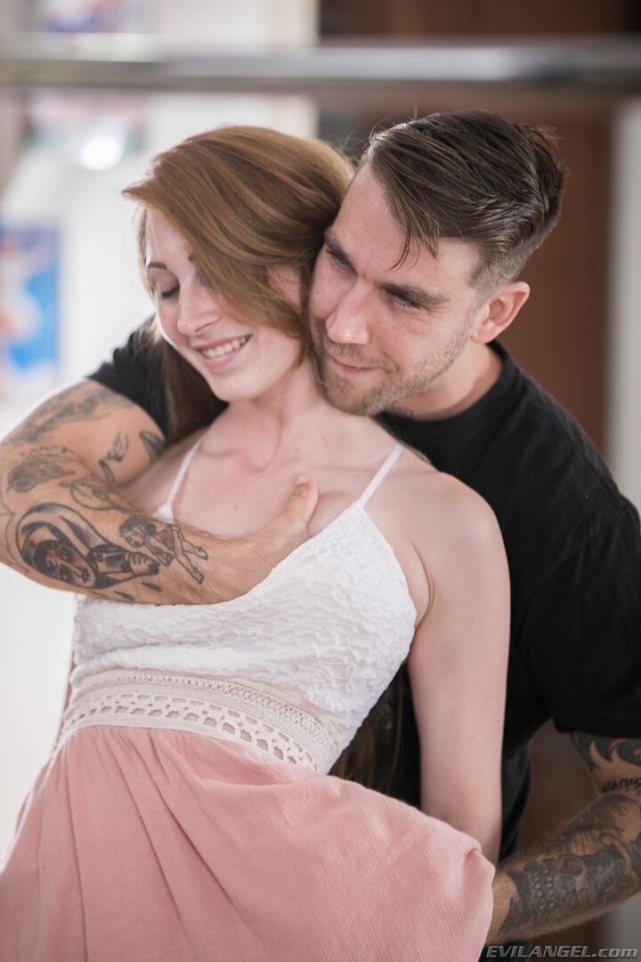 SQUIRTING REDHEAD NINA MANHANDLED!