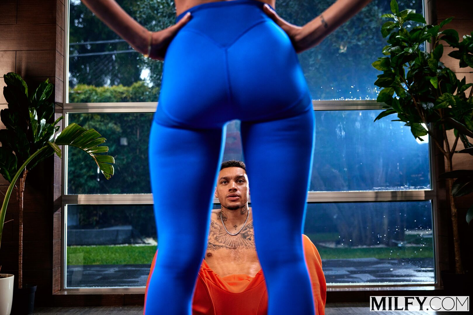 Fit Yoga MILF Rides College Kid's Cock
