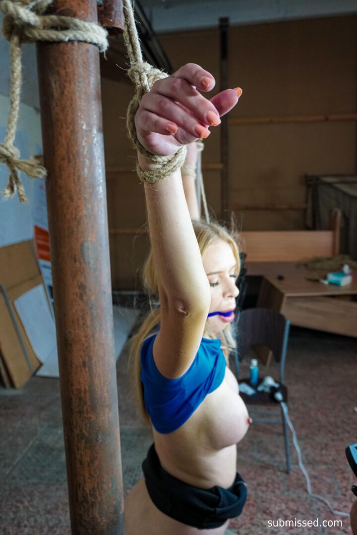 Nikki Kiddle is tied up and whipped