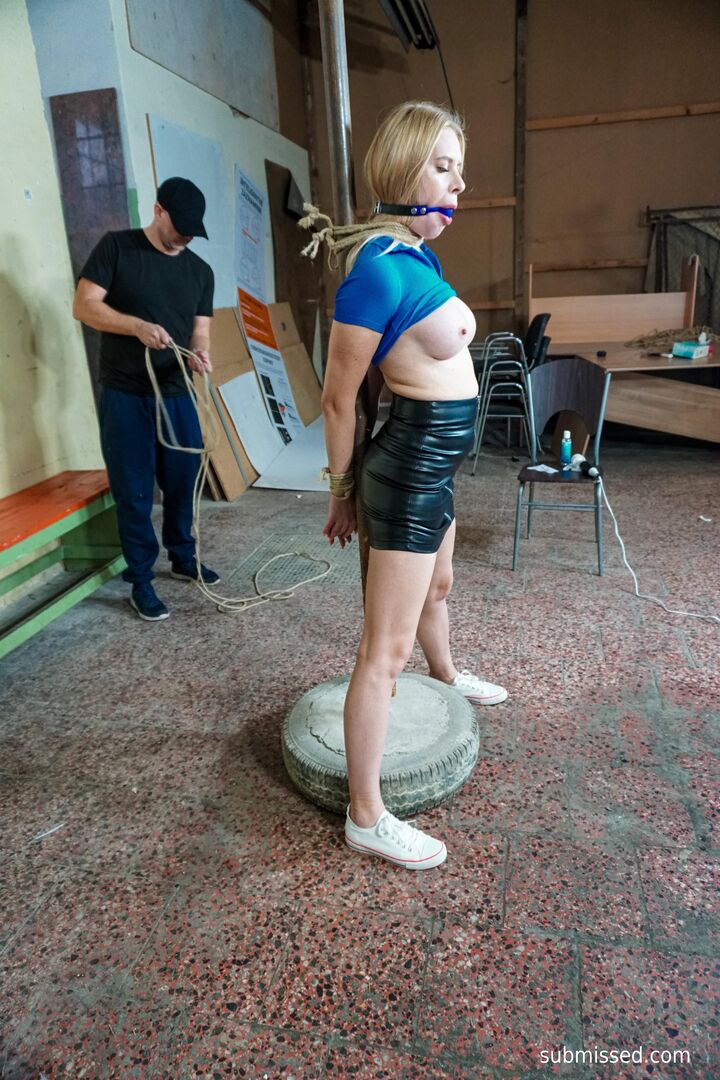 Nikki Kiddle is tied up and whipped