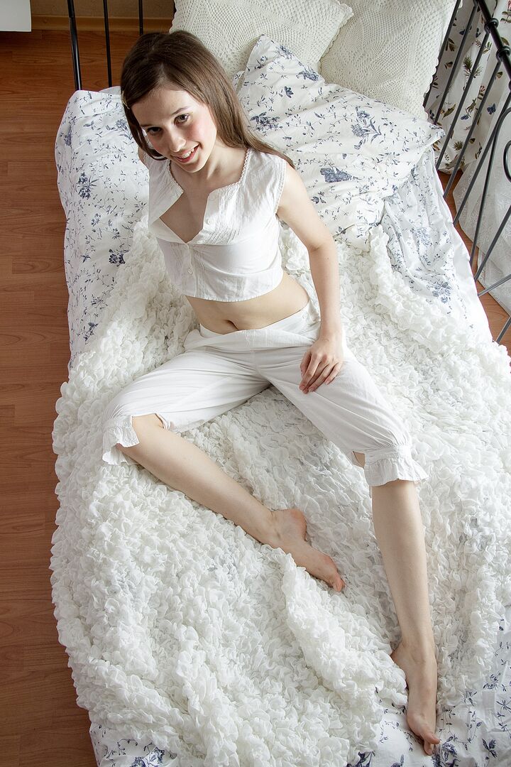 Arousing Teen Barbie is Irresistible in Dainty Pajamas