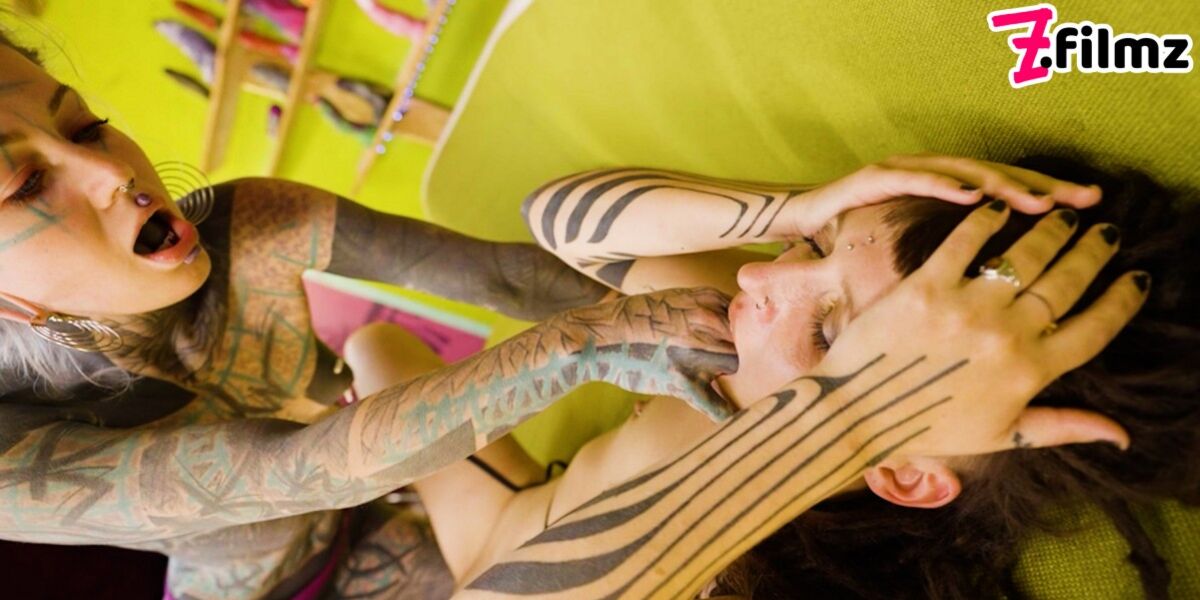 Tattoo Lesbian gets HARD fisted till she have a REAL ORGASM
