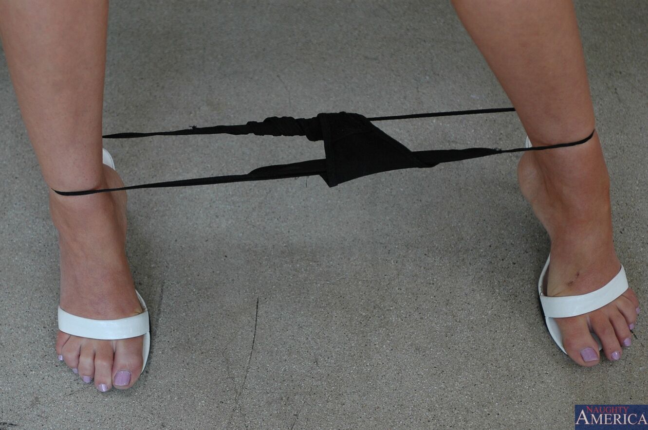 Sandy Simmers takes a pounding in her smooth pussy in the classroom